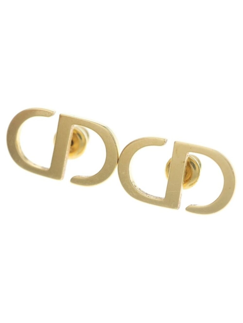 Dior Petit CD Stud Earrings Gold